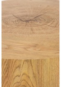 Kávésasztal BROOKLYN 45x45 cm fekete/bézs