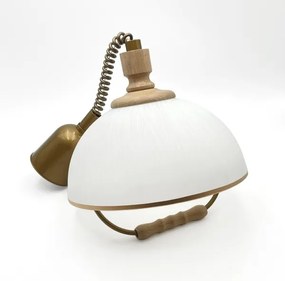 Állítható magasságú RAMONA csillár 1xE27/60W/230V barna/fehér/tölgy