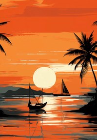 Poszter 70x100cm Trópusi nyugalom