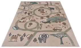 Bézs gyerek szőnyeg 160x235 cm Animal Park – Hanse Home