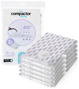 Compactor Szett vákuumos tároló zsákok Compress Llevendula 100 l, 70 x 100 cm, 5 db, 5 db