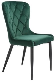 Zöld bársony étkezőszék Granby – Unique Furniture