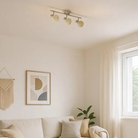 Spotlámpa DEX 3xE14/10W/230V bézs/krém