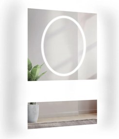 Lumina Glam homokfúvott téglalap alakú tükör Led háttérvilágítással 90x150