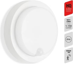 Telefunken - LED kültéri fali lámpatest érzékelővel LED/12W/230V IP44 fehér