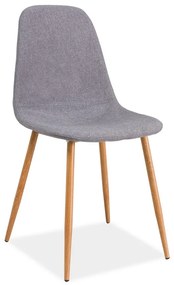 Fox étkezőszék, szürke / tölgy