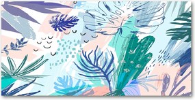 Fotó üvegkép Trópusi levelek 140x70