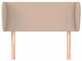 cappuccino műbőr szárnyas fejtámla 93x23x78/88 cm