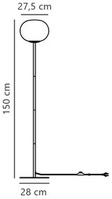 Nordlux - Állólámpa ALTON 1xE27/25W/230V fekete