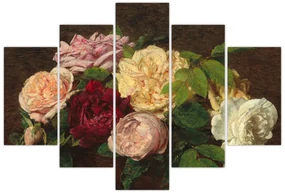 Kép - Henri Fantin-Latour, Roses de Nice on a Table, reprodukciók (150x105 cm)