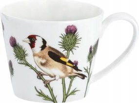 Porcelán bögre madárral madarak elegancia kávé tea 400ml