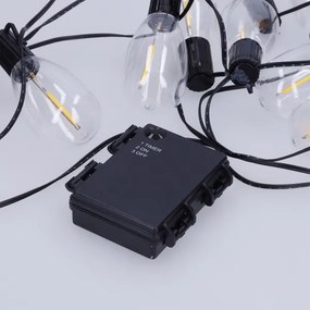 Brilagi - kültéri karácsonyi LED girland 10xLED/3xAA 3,2m IP44 meleg fehér