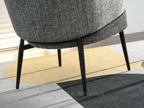 Fotel Alfredo (szürke + fekete). 1109868