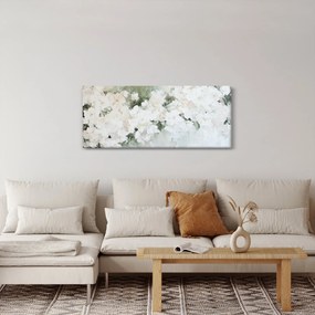 Kép - Fehér virág absztrakció (120x50 cm)