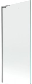 Mexen Next L, 1 szárnyú kádparaván 80 x 150 cm, 6 mm átlátszó üveg, króm profil, 895-080-000-03-00-01