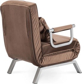 Dönthető fotel barna bársony kárpittal – BART