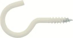 Ruhaszárító kampó, 50 mm, 2 db, Ø4,2 mm, fehér bevonattal