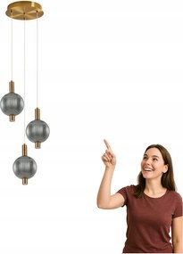 Led függőlámpa 18W Lenti PND-83631-3-BRO-SG Italux