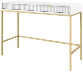 Konzolasztal NOVA 77x104 cm fehér/arany