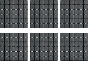 Csúszásgátló alátét készlet fürdőkádba 5 db-os 13x13 cm Quadro – MSV