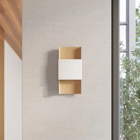 Sollux SL.1353 - Fali lámpa DURLIN 2xG9/8W/230V arany/fehér