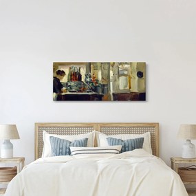 Kép - Style of Edouard Manet, Bon Bock Cafe, reprodukciók (120x50 cm)