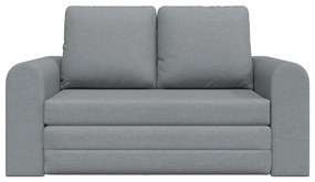 Floor Sofa Bed 2 az 1-ben Világosszürke 148x71x83 cm Bútor