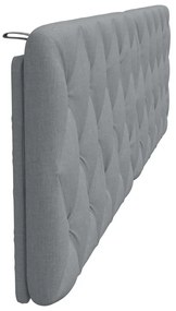 világosszürke szövet fejtámla párna 200 cm