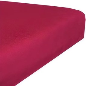 Jersey sötét rózsaszín lepedő TiaHome - 200x200cm