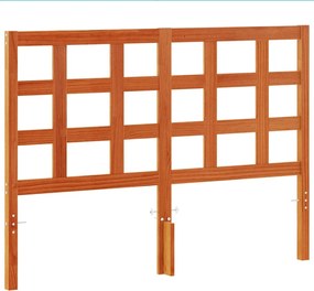 vidaXL viaszbarna tömör fenyőfa fejtámla 135 cm