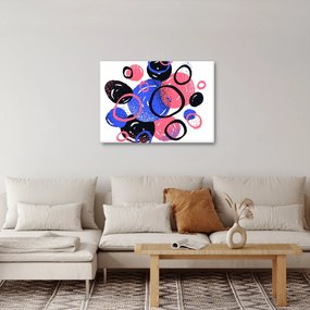 Kép - Motívum élénk színű körökkel (70x50 cm)