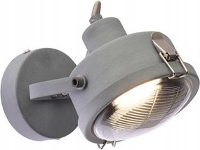 Aca Lighting fali spotlámpa 1xGU10 szürke fém D12x19cm Morfeas A