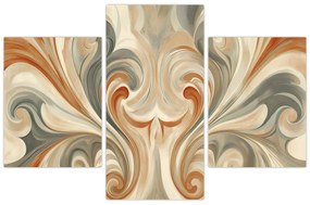 Kép - Örvények földszínekkel (90x60 cm)