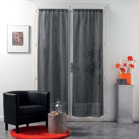 Antracitszürke átlátszó függöny szett 2 db-os 70x200 cm Filiane – douceur d'intérieur