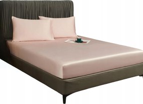 Gumis lepedő 90x200x30 cm Sima Légáteresztő Elegáns Rózsaszín