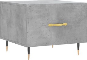 vidaXL betonszürke szerelt fa dohányzóasztal 50 x 50 x 40 cm