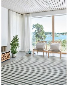 Zöld-krémszínű kültéri-beltéri szőnyeg 70x120 cm Teo Sage – Pappelina