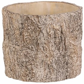 Virágcsomagolás fa kérget utánzó, 21 x 21 x 17 cm,beton, 21 cm