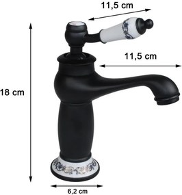 YOKA Vintage mosdó csaptelep - fekete