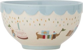 Világoskék-krémszínű kőedény gyerek tálka ø 13,5 cm Celebrate – Bloomingville Mini