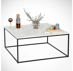 Asir Kávésasztal MARMO 43x75 cm fekete/fehér AS0527