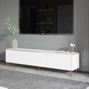 TV szekrény Imaj - Marble, White