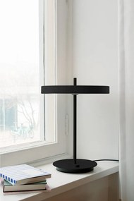 Fekete fém LED dimmelhető asztali lámpa fém búrával (magasság 41,5 cm) Asteria Table – UMAGE