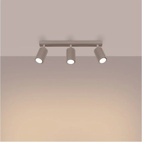 Szürkésbarna fém spotlámpa 6,5x45 cm Gleam – Sollux