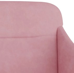 rózsaszín bársonypad 110 x 76 x 80 cm