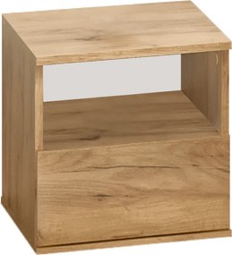 Éjjeliszekrény, tölgy craft arany, DOLI