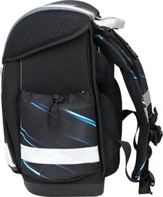 Iskolatáska, fémcsat, BELMIL Classy Midnight Turbo, versenyautó (BL40313AG80F)