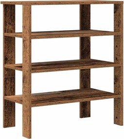 vidaXL antik fa szerelt fa cipőtartó 61x32x70 cm