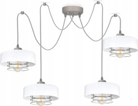 Csillár Mennyezeti Lámpa Loft Fehér Szürke Lógó