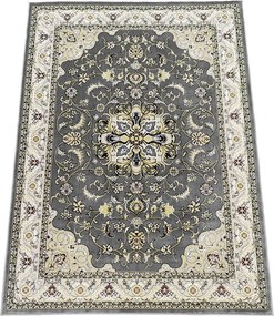 Szőnyeg 120x180 Klasszikus Szürke Nappaliba Kiváló Minőségű Szoba Masszív